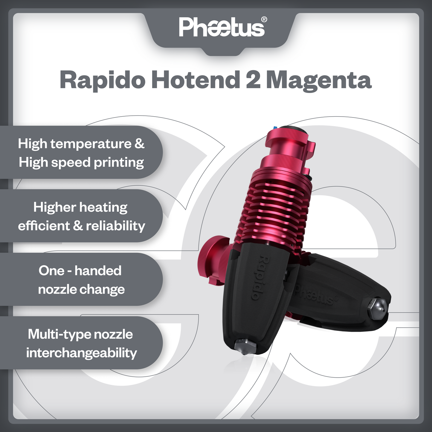 RAPIDO HOTEND 2 Magenta