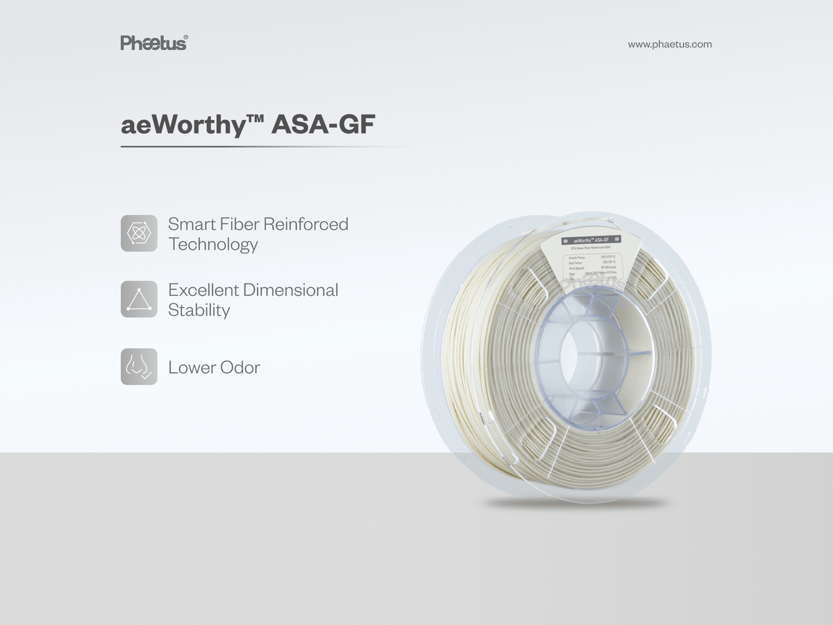Phaetus aeWorthy ASA-GF GLASS FILLED ASA (Multiple Colors) 3D Printer