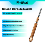 Phaetus Phaetus Silicon Carbide Nozzle for Creality K2 Plus / Hi Combo 7X Longer Life High-Flow Upgrade