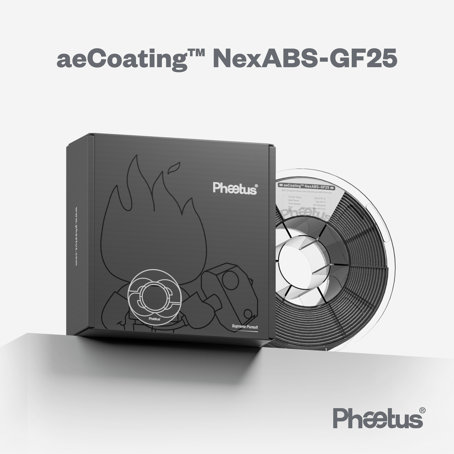 Phaetus Store FILAMENTS aeCoating™ NexABS-GF25