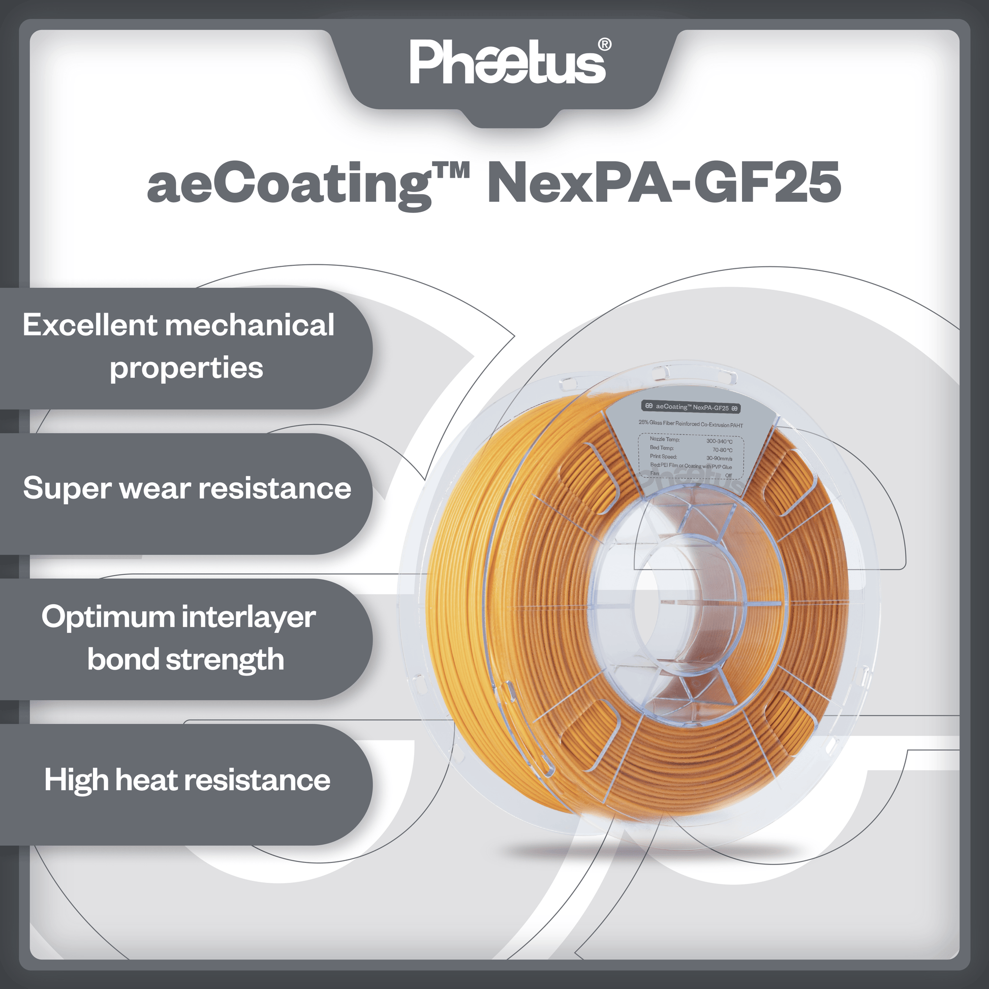 Phaetus Store FILAMENTS aeCoating™ NexPA-GF25
