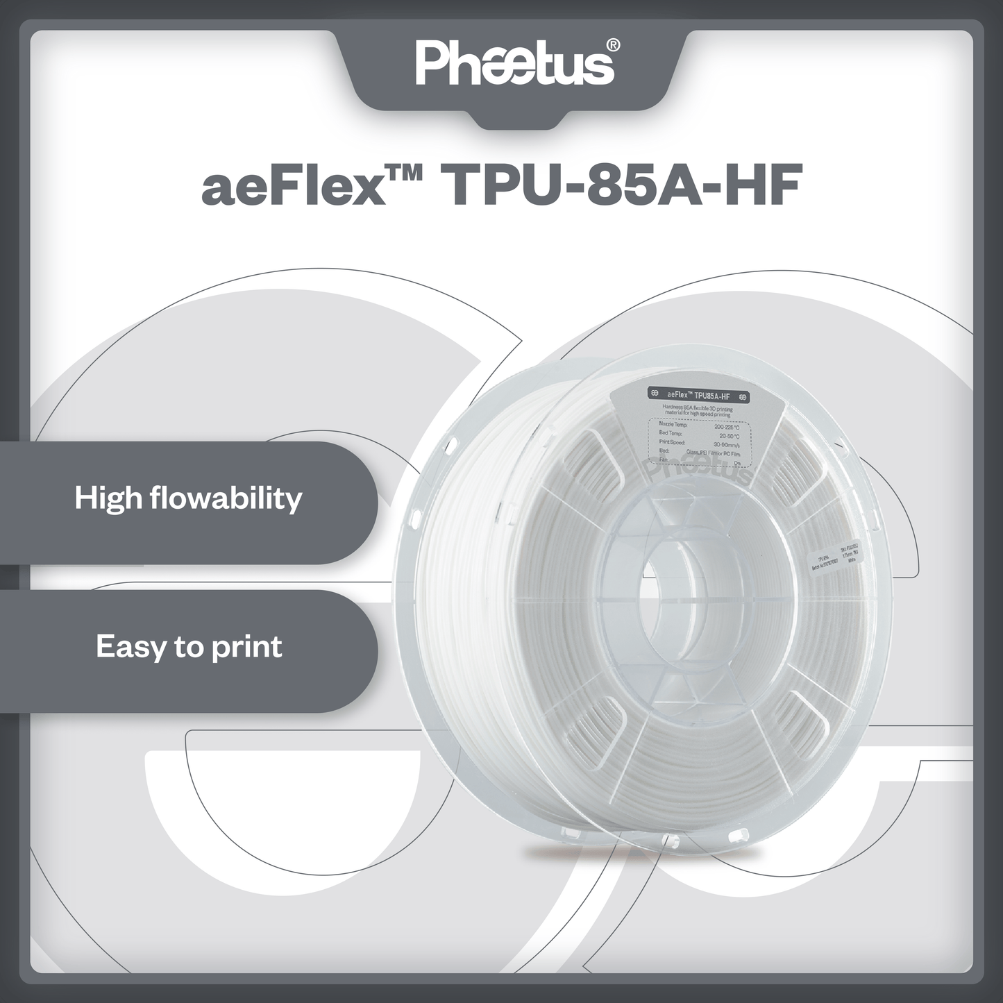 Phaetus Store FILAMENTS aeFlex™ TPU-85A-HF