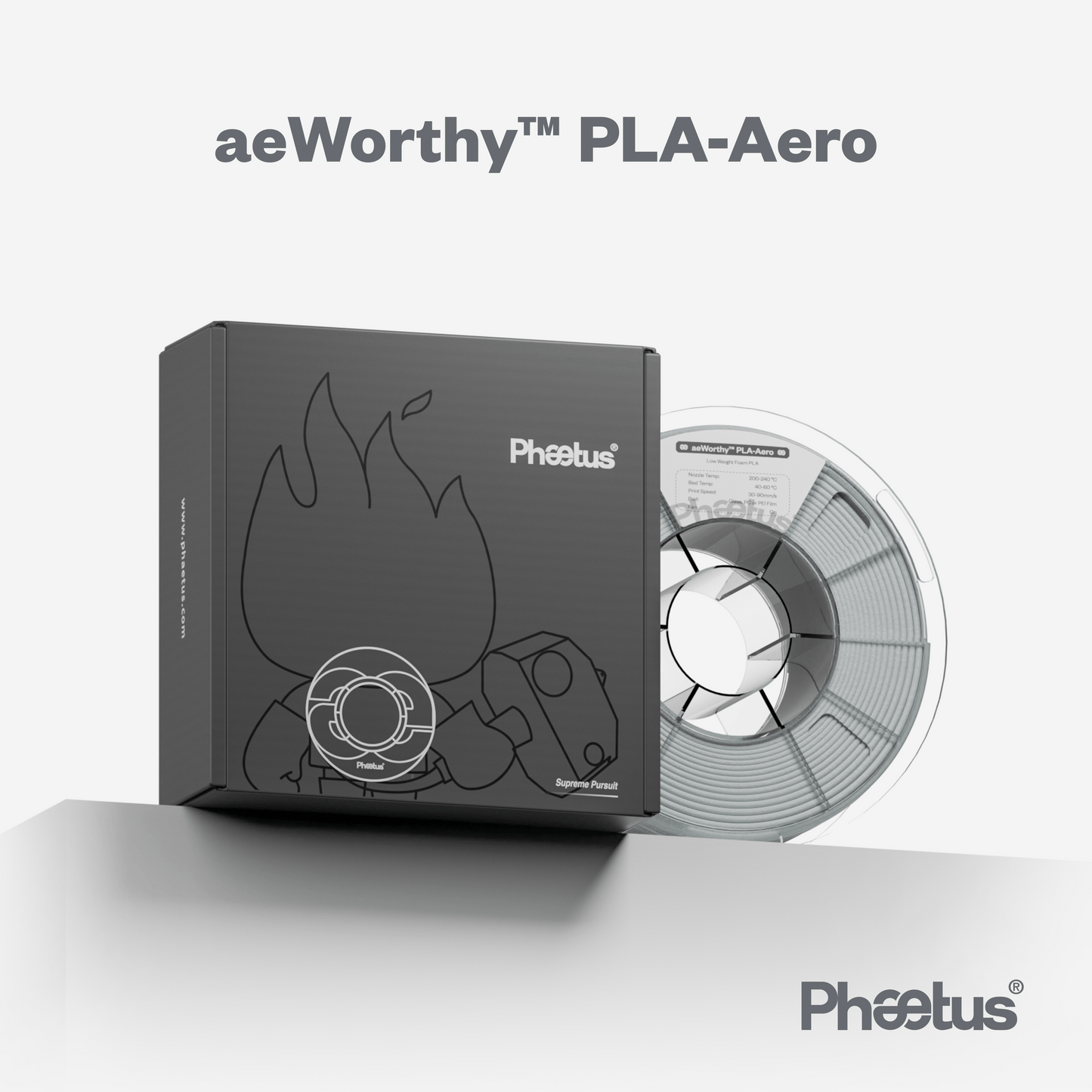 Phaetus Store FILAMENTS aeWorthy™ PLA-AERO