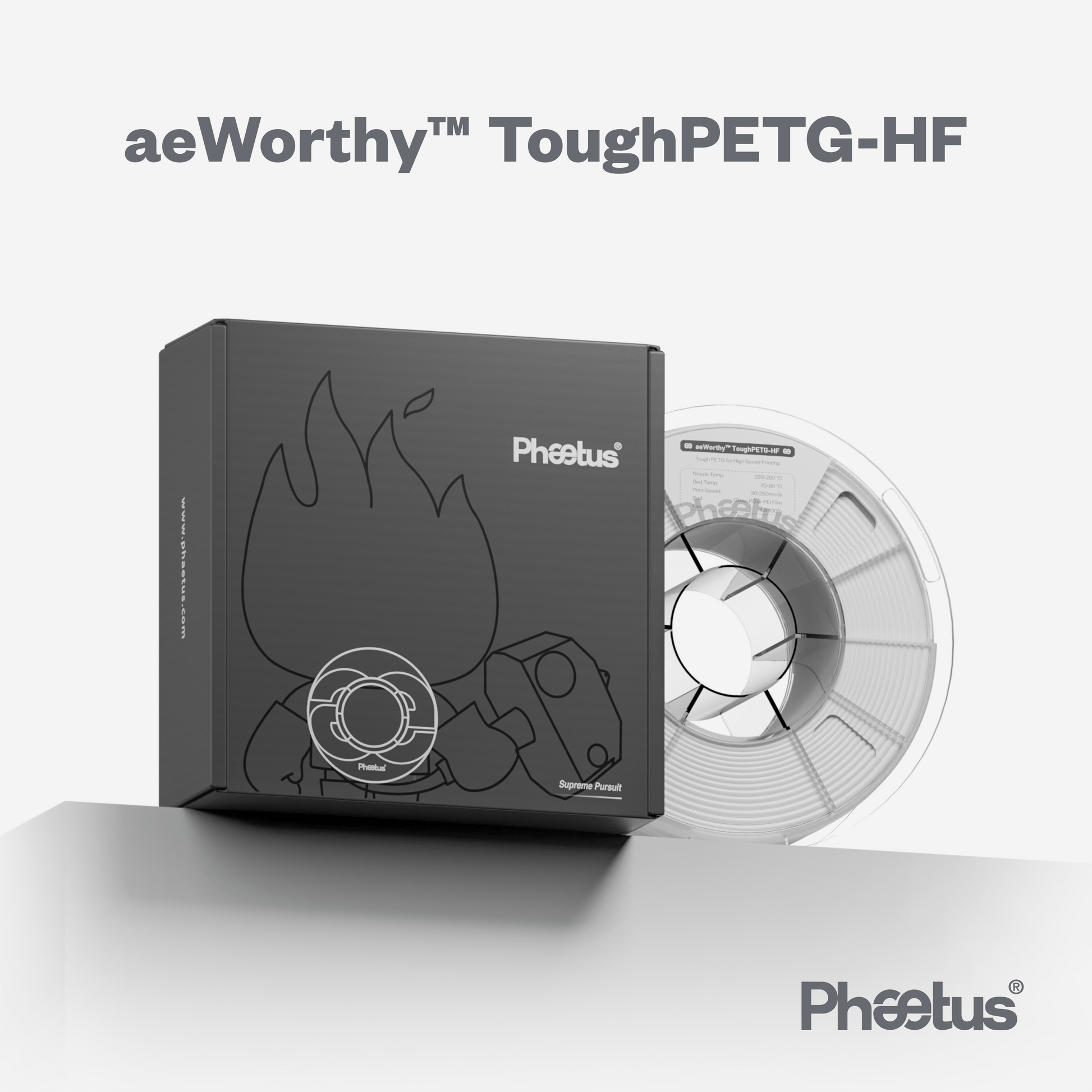 Phaetus Store FILAMENTS aeWorthy™ ToughPETG-HF