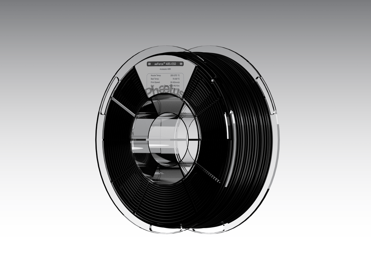 Phaetus Store FILAMENTS black / 1.75mm / 1kg aeForce™ ABS-ESD