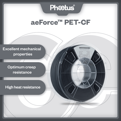Phaetus Store FILAMENTS black / 1.75mm / 1kg aeForce™ PET-CF