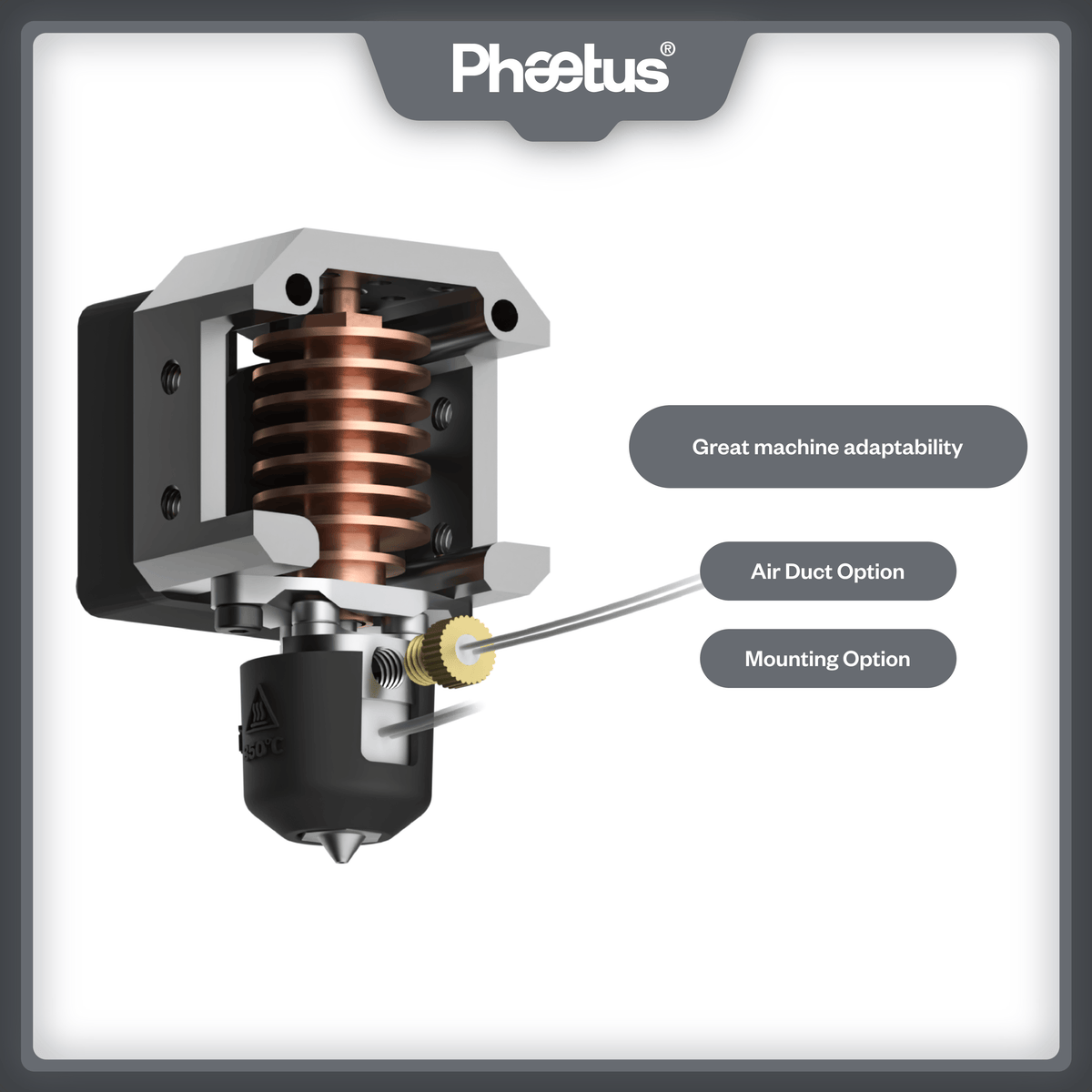 Phaetus Store HOTEND black / 1.75mm XG HOTEND