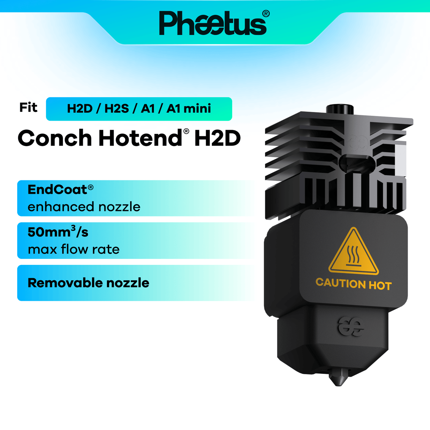 Phaetus Store HOTEND Conch Hotend™ H2D