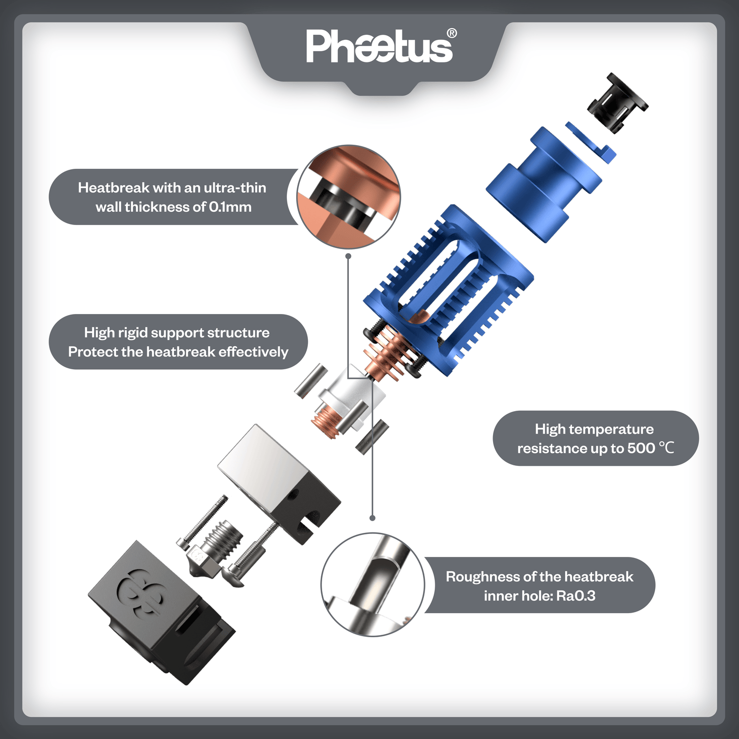 Phaetus Store HOTEND DRAGON HOTEND HF