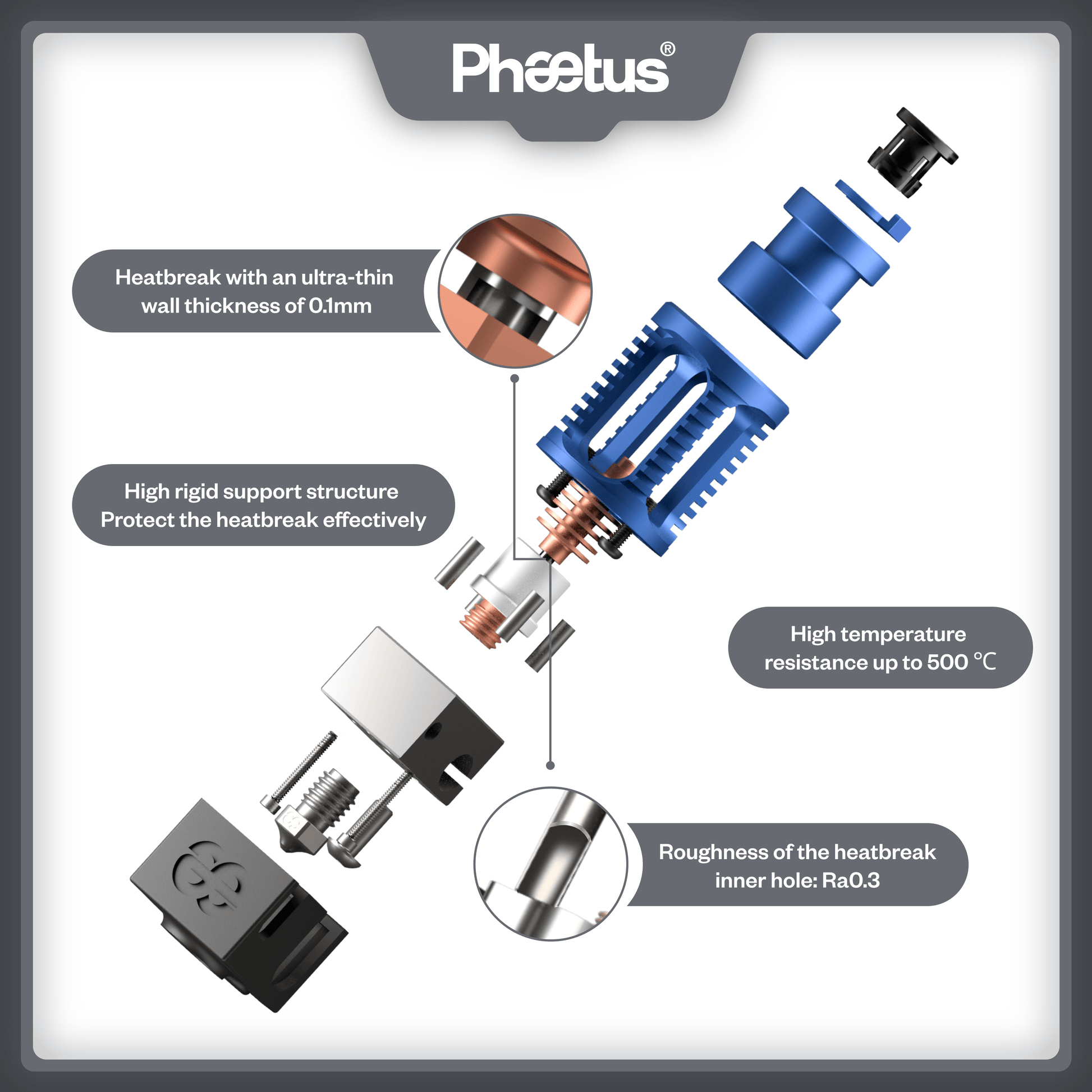Phaetus Store HOTEND DRAGON HOTEND HF