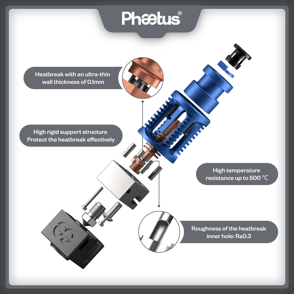 Phaetus Store HOTEND DRAGON HOTEND ST