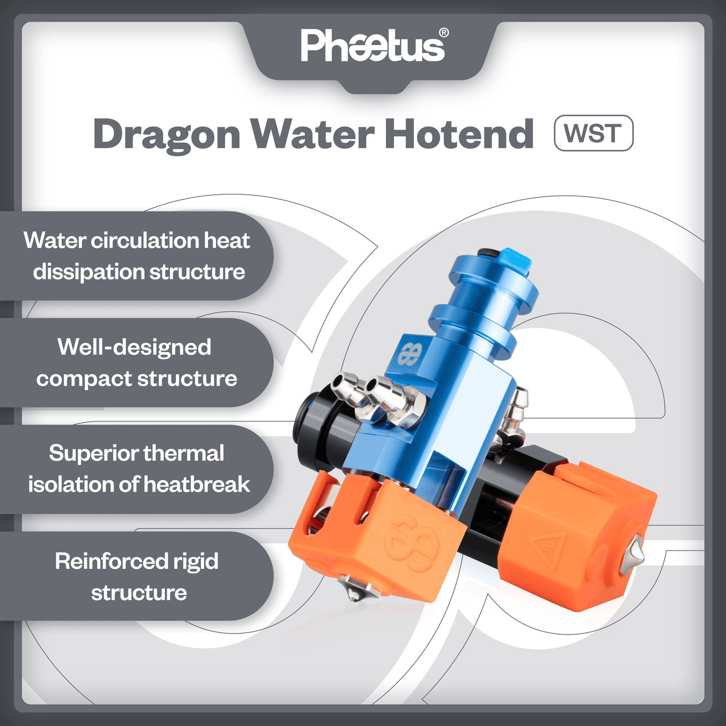 Phaetus Store HOTEND DRAGON WATER HOTEND WST