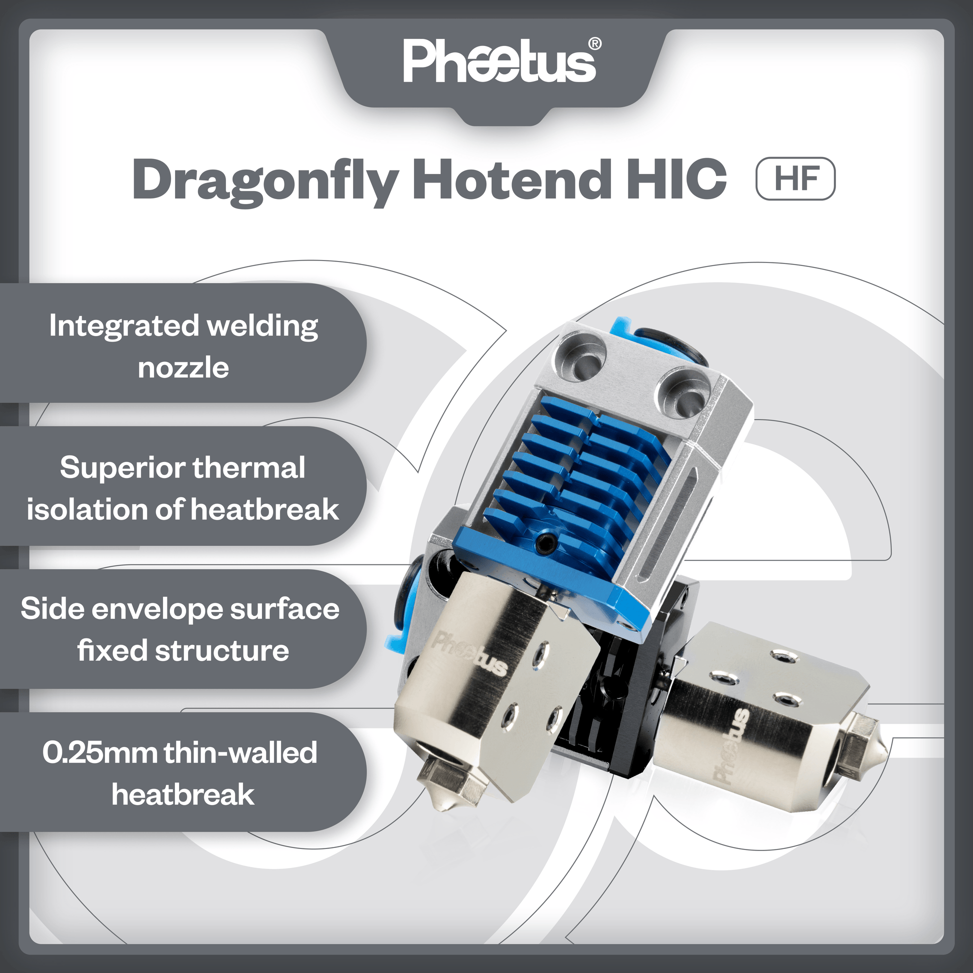 Phaetus Store HOTEND HF / black / 1.75mm DRAGONFLY HOTEND HIC