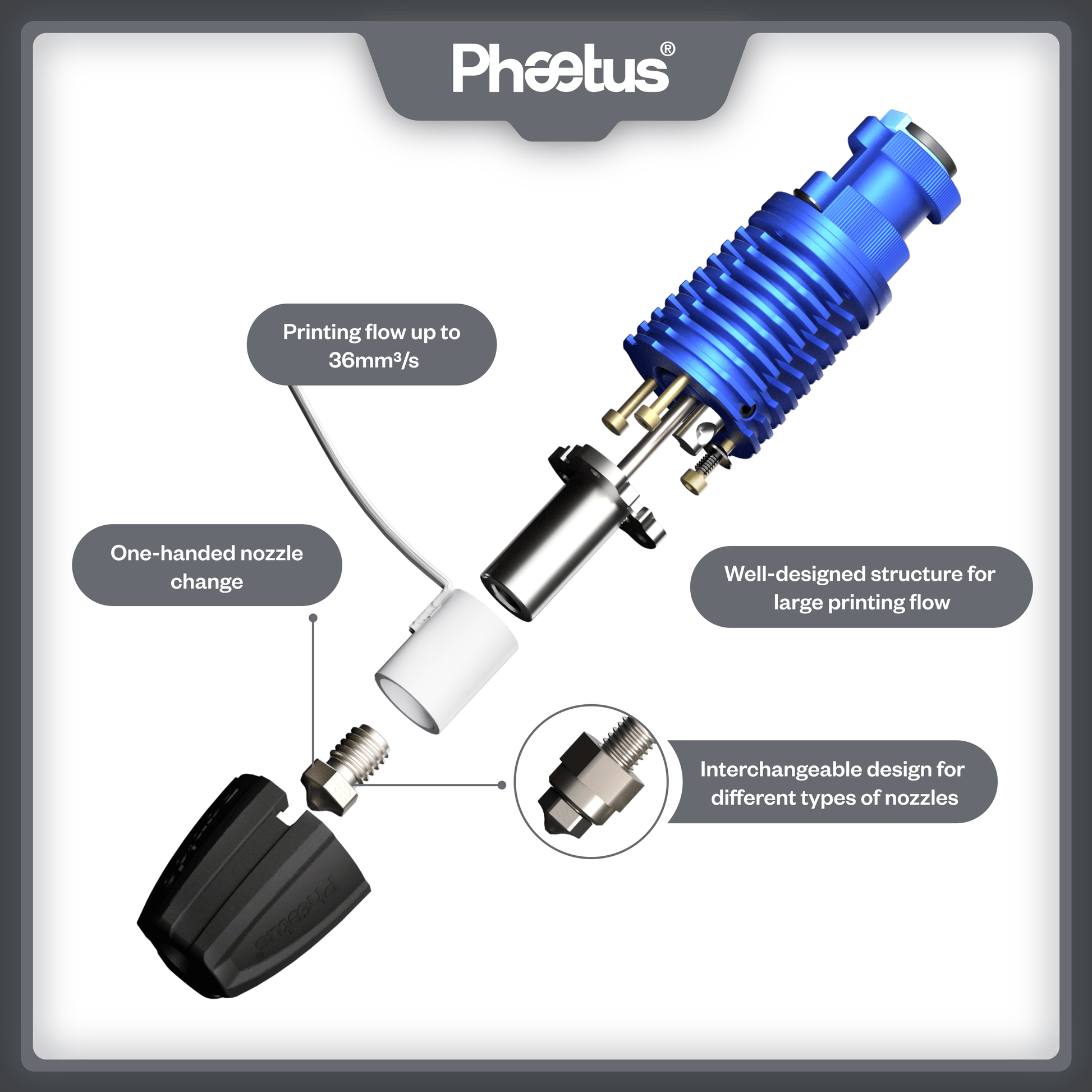 Phaetus Store HOTEND RAPIDO PLUS HOTEND