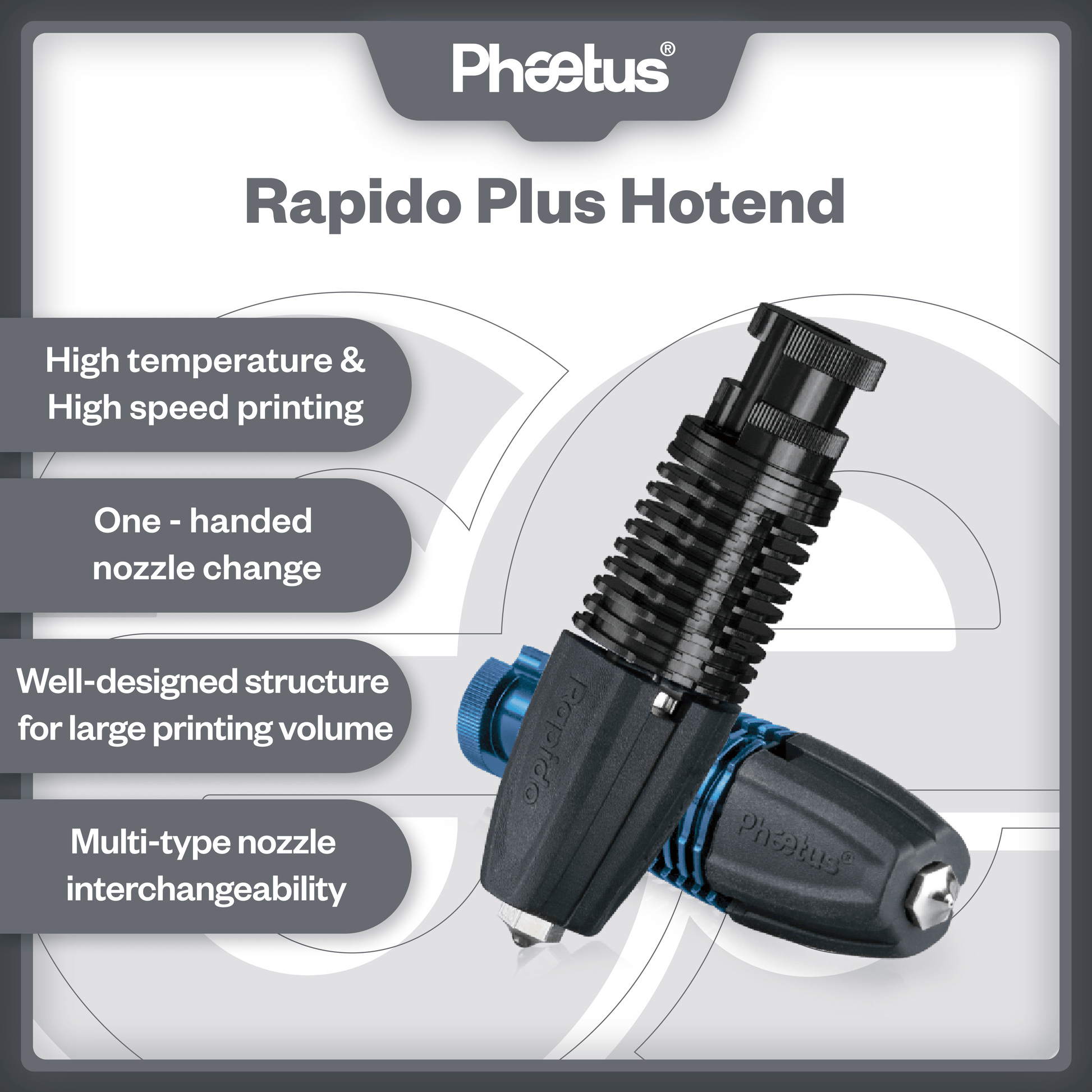 Phaetus Store HOTEND RAPIDO PLUS HOTEND