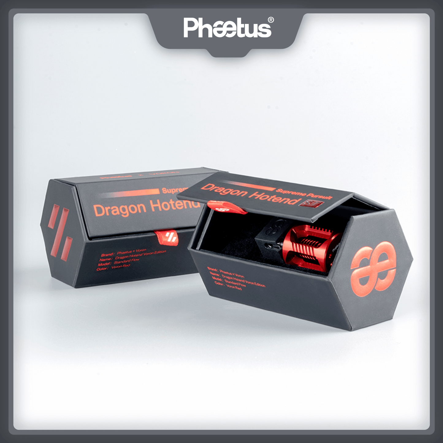 Phaetus Store HOTEND red / 1.75mm PHAETUS X VORON HOTEND HF