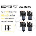 Phaetus Store HOTEND Snapmaker × Phaetus®  Liber™ High Flow Hotend for U1