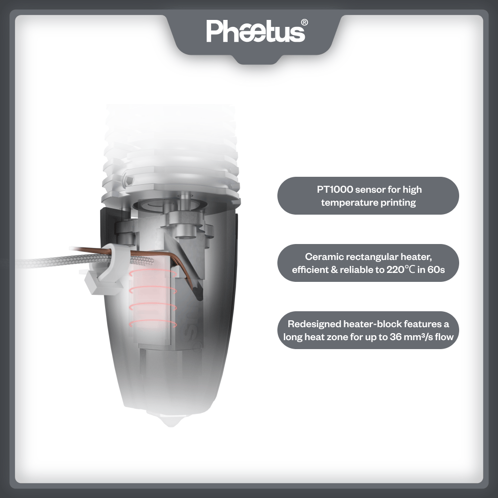 Phaetus Store HOTEND UHF / black / 1.75mm RAPIDO 2F