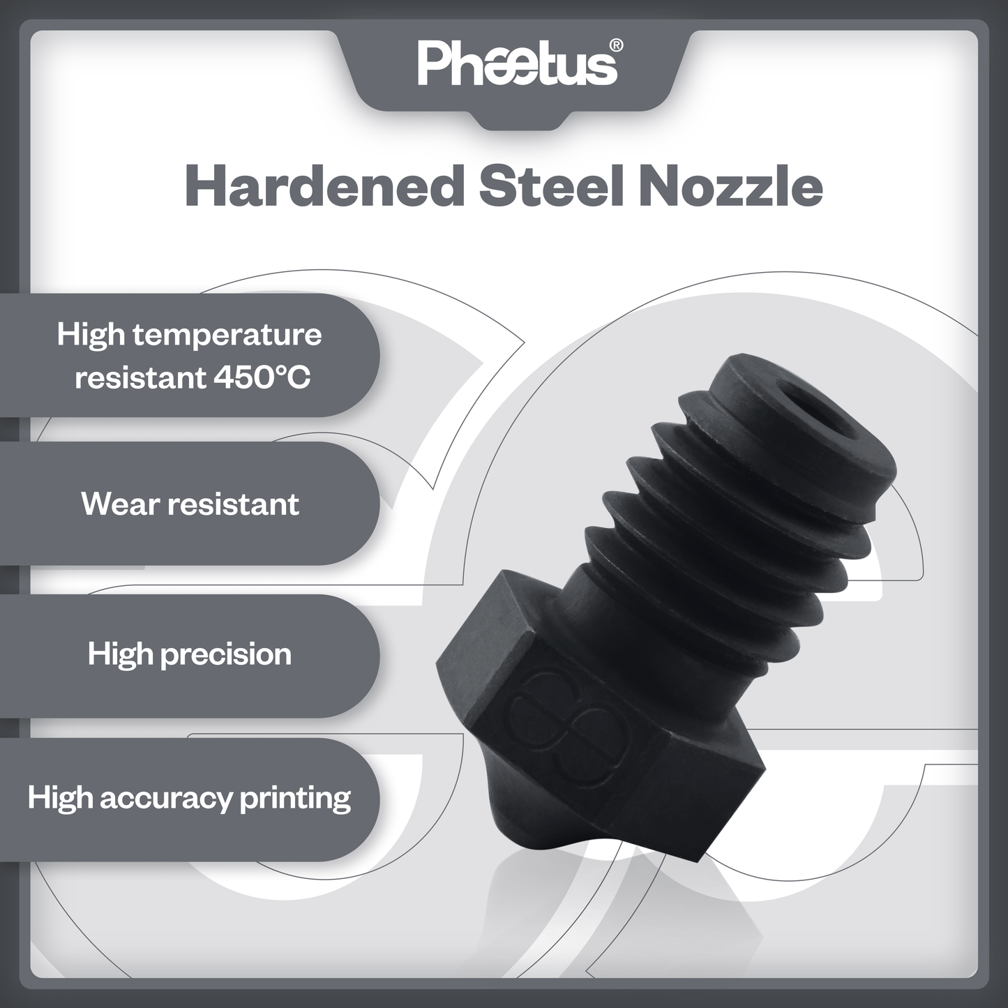 Phaetus Store NOZZLE HARDENED STEEL NOZZLE