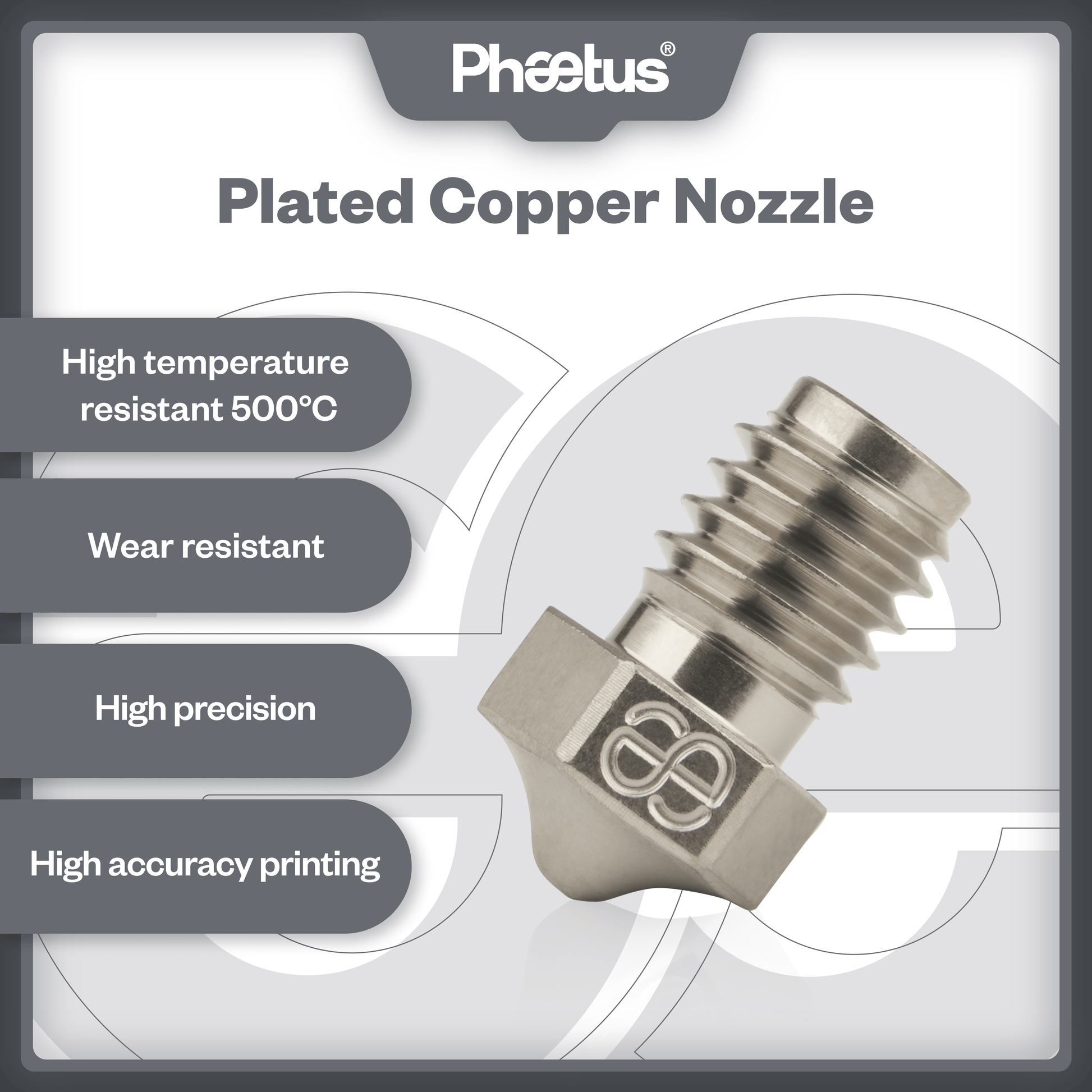 Phaetus Store NOZZLE PLATED COPPER NOZZLE
