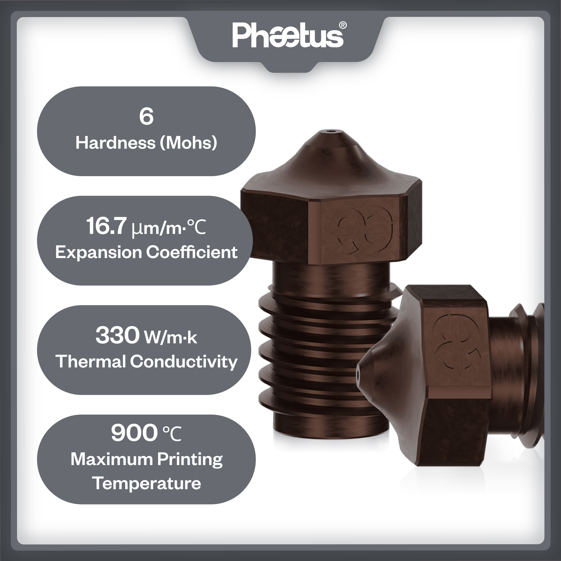 Phaetus Store NOZZLE PLATED COPPER NOZZLE 2