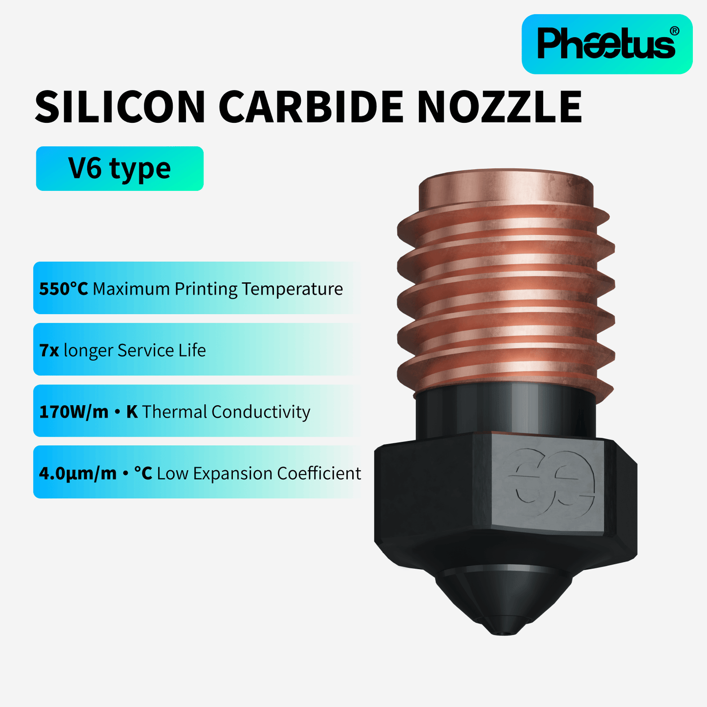 Phaetus Store NOZZLE SILICON CARBIDE NOZZLE
