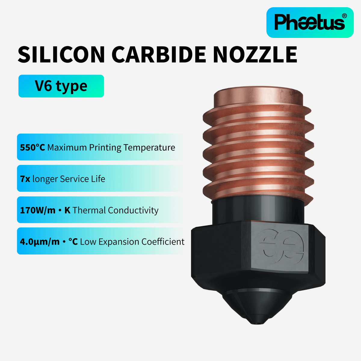 Phaetus Store NOZZLE SILICON CARBIDE NOZZLE