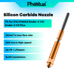 Phaetus Store NOZZLE Silicon Carbide Nozzle Suitable For Creality