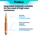 Phaetus Store NOZZLE Silicon Carbide Nozzle Suitable For Creality