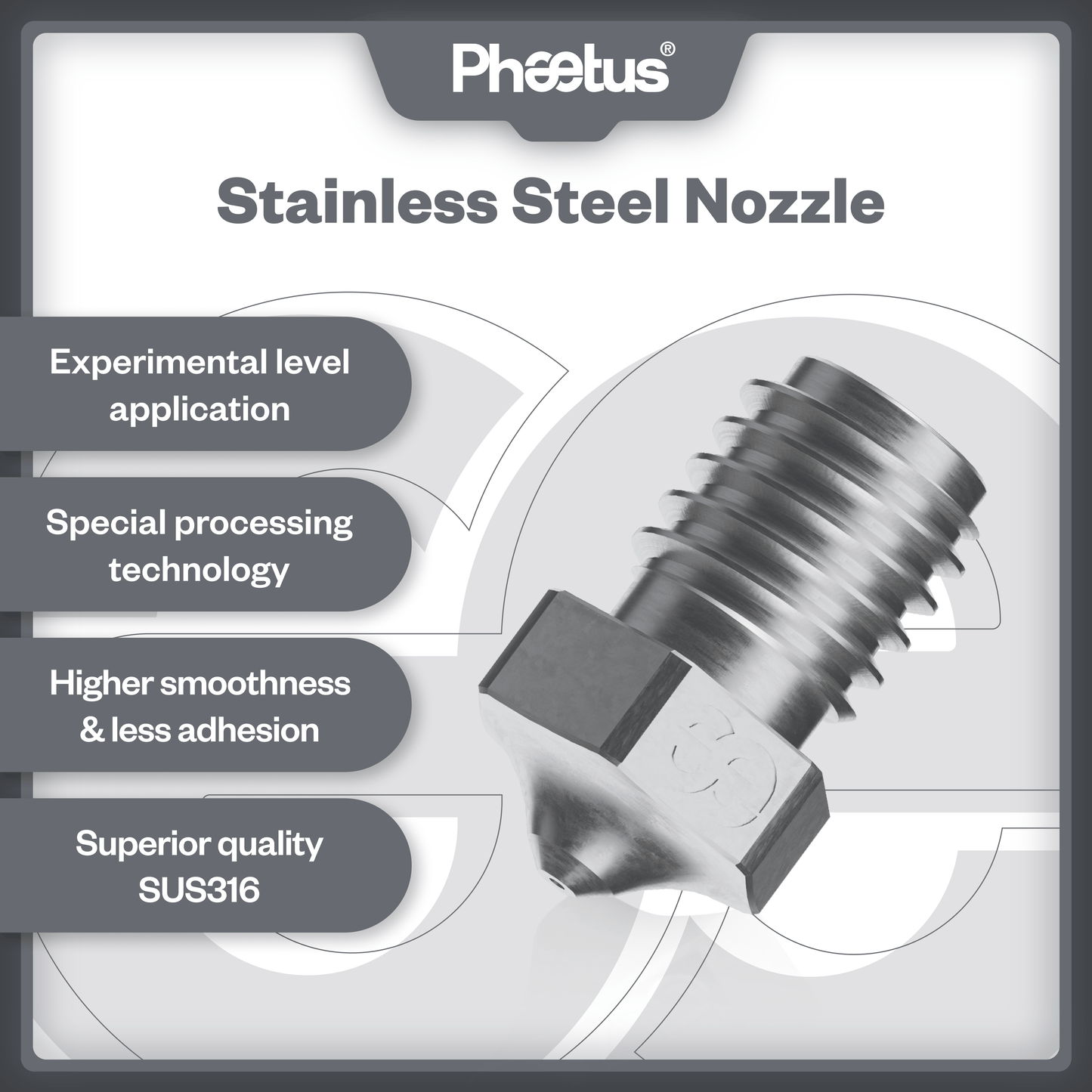 Phaetus Store NOZZLE STAINLESS STEEL NOZZLE