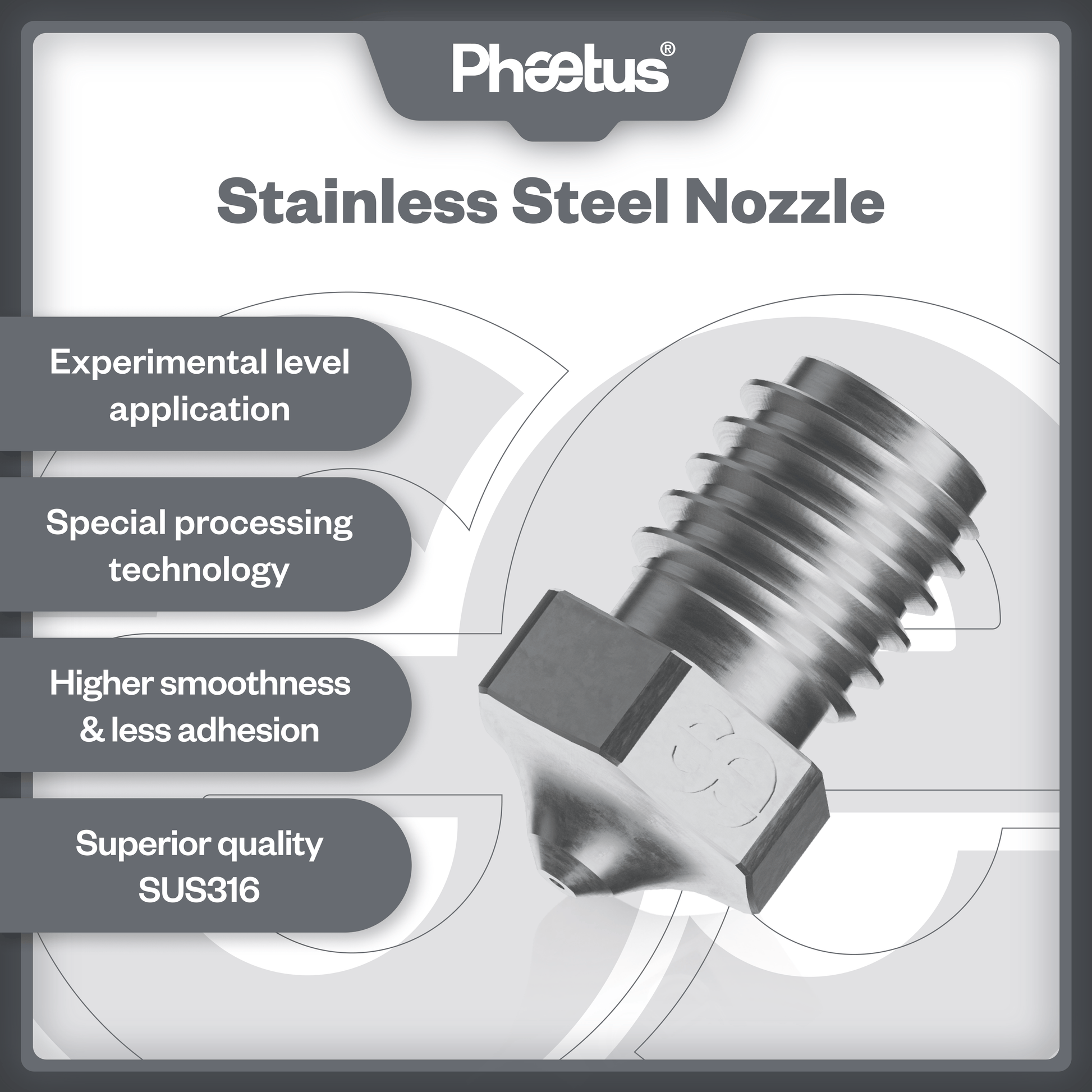 Phaetus Store NOZZLE STAINLESS STEEL NOZZLE