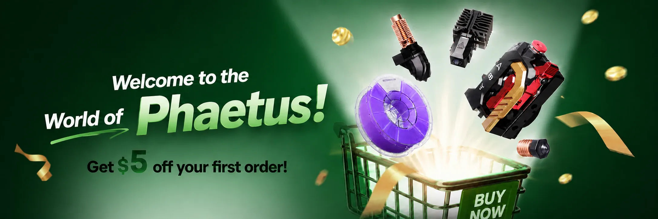 Phaetus 3D printing banner